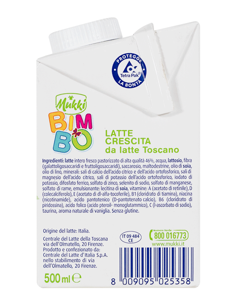 Mukki Bimbo Latte di Crescita 500 ml - 10 confezioni