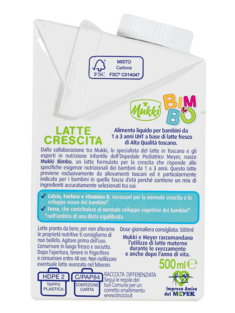 Mukki Bimbo Latte di Crescita 500 ml - 10 confezioni