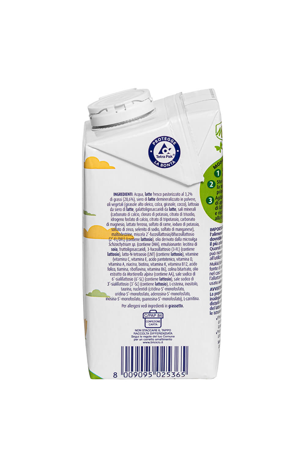 Mukki Bimbo 1 - Latte per lattanti liquido 500 ml - 12 confezioni