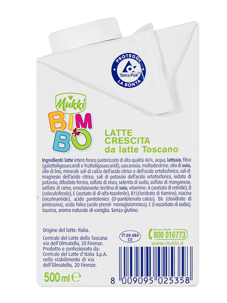 Mukki Bimbo Latte di Crescita 500 ml  - 10 confezioni