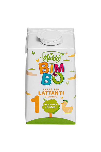 Mukki Bimbo 1 - Latte per lattanti liquido 500 ml - 12 confezioni