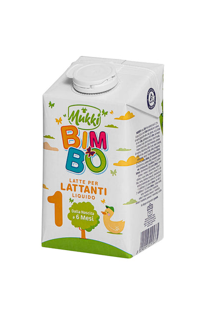 Mukki Bimbo 1 - Latte per lattanti liquido 500 ml - 12 confezioni