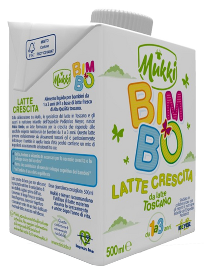 Mukki Bimbo Latte di Crescita 500 ml  - 10 confezioni