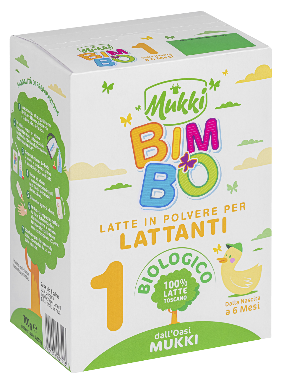 Mukki Bimbo 1 - Latte per lattanti in polvere - Confezione da 700 g